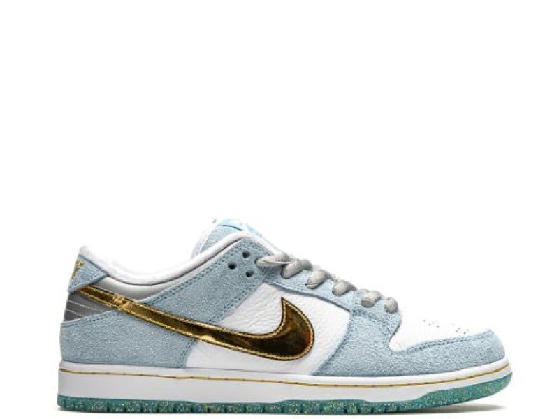 Nike SB Dunk Low verde con logo negro