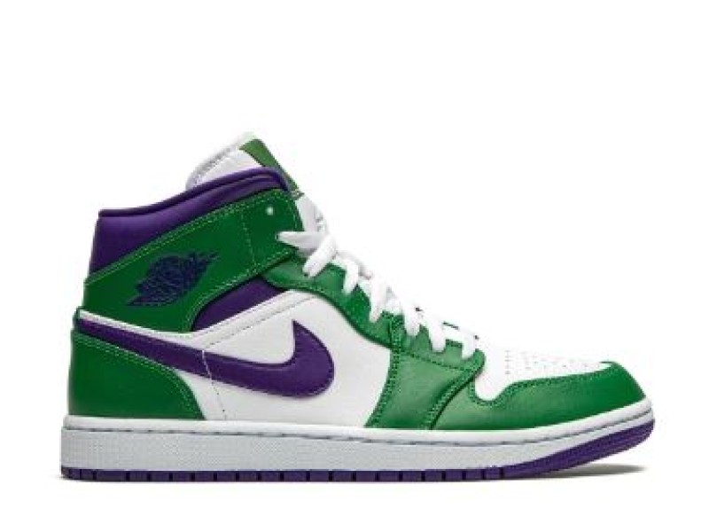 Nike Air Jordan 1 Mid burdeos con gris