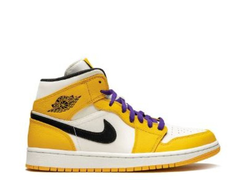 Nike Air Jordan 1 Mid calipso con azul