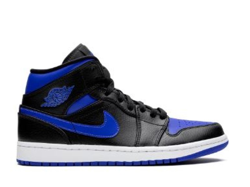 Nike Air Jordan 1 Mid gris con blanco